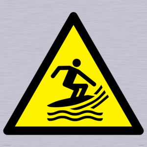 W046 Warning: Surf craft area